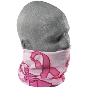 Full face mask pink ribbon breast cancer awareness